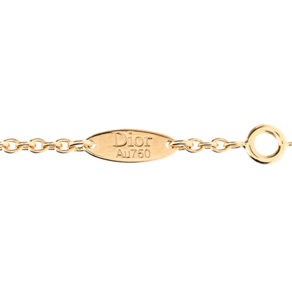 Christian Dior 18K Yellow Gold Diamond Mother of Pearl Rose Des Vents Bracelet 3 of 5