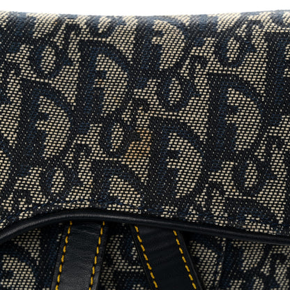 Christian Dior Monogram Saddle Bag Blue 10 of 10