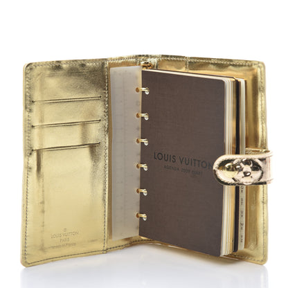 Louis Vuitton Monogram Miroir Small Ring Agenda Gold 5 of 12
