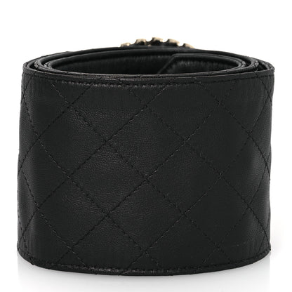 Chanel Lambskin Stitched Chain Belt Black 2 of 7