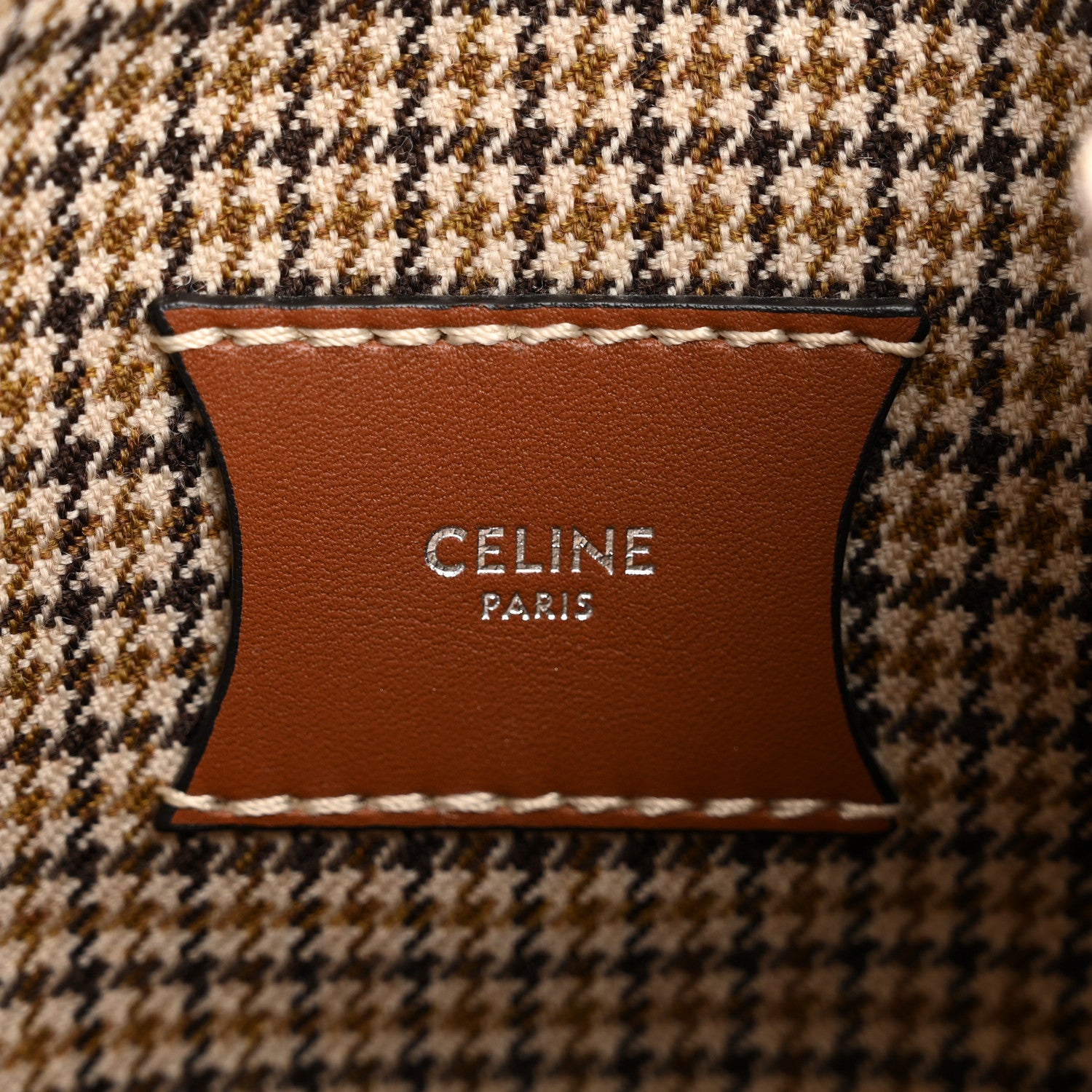 Celine Smooth Calfskin Tweed Nano Big Bag Bucket Tan 6 of 12
