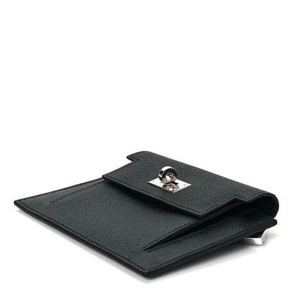 Hermes Epsom Kelly Pocket Compact Wallet Black 6 of 8
