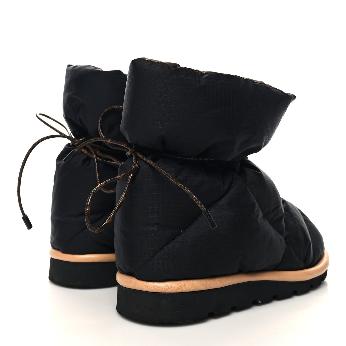 Nylon Monogram Pillow Comfort Ankle Boot 39 Black