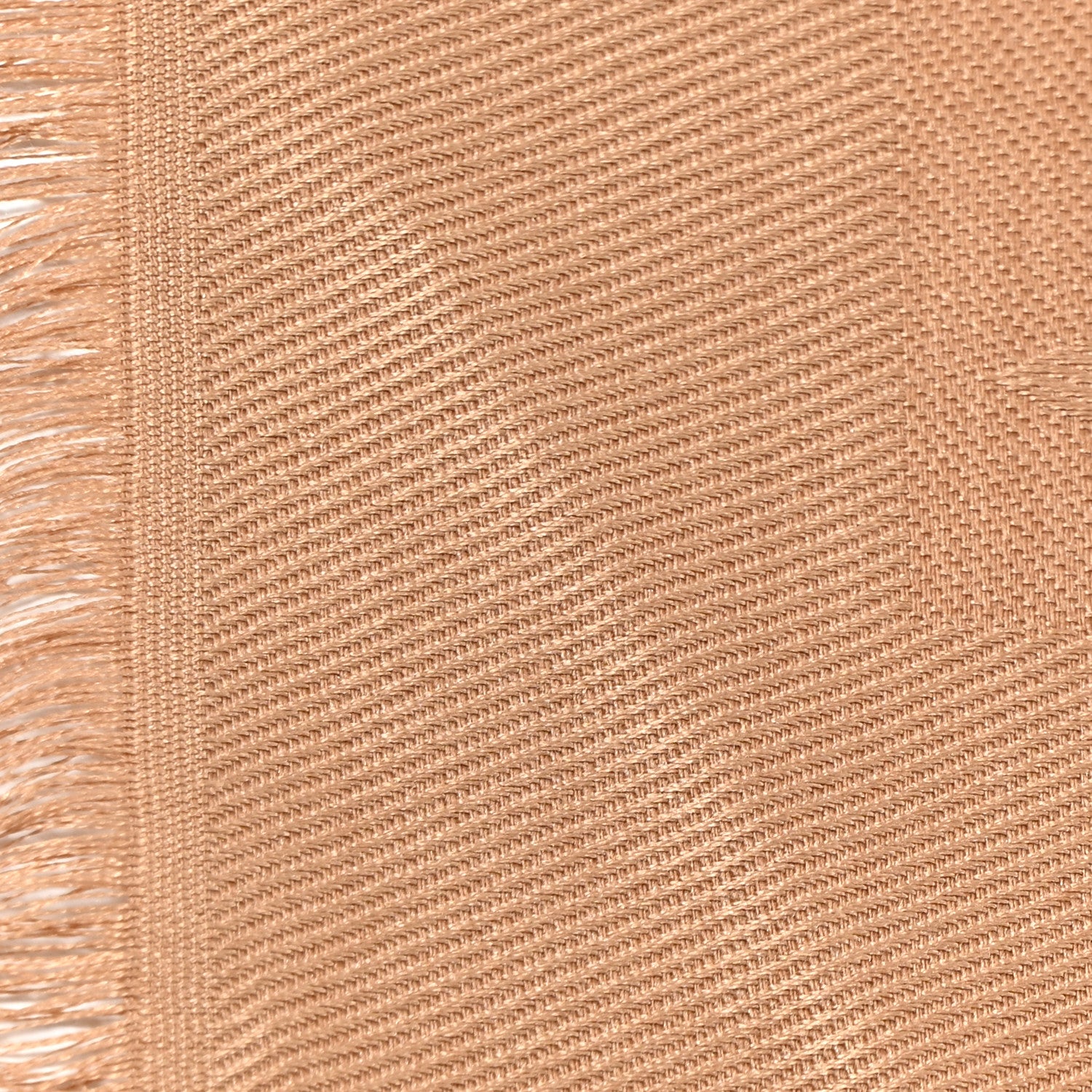 Louis Vuitton LOUIS VUITTON Silk Wool Monogram Shawl Caramel 5 of 9