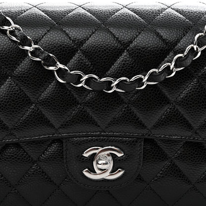 Chanel Caviar Quilted Medium Double Flap Black 8 of 11