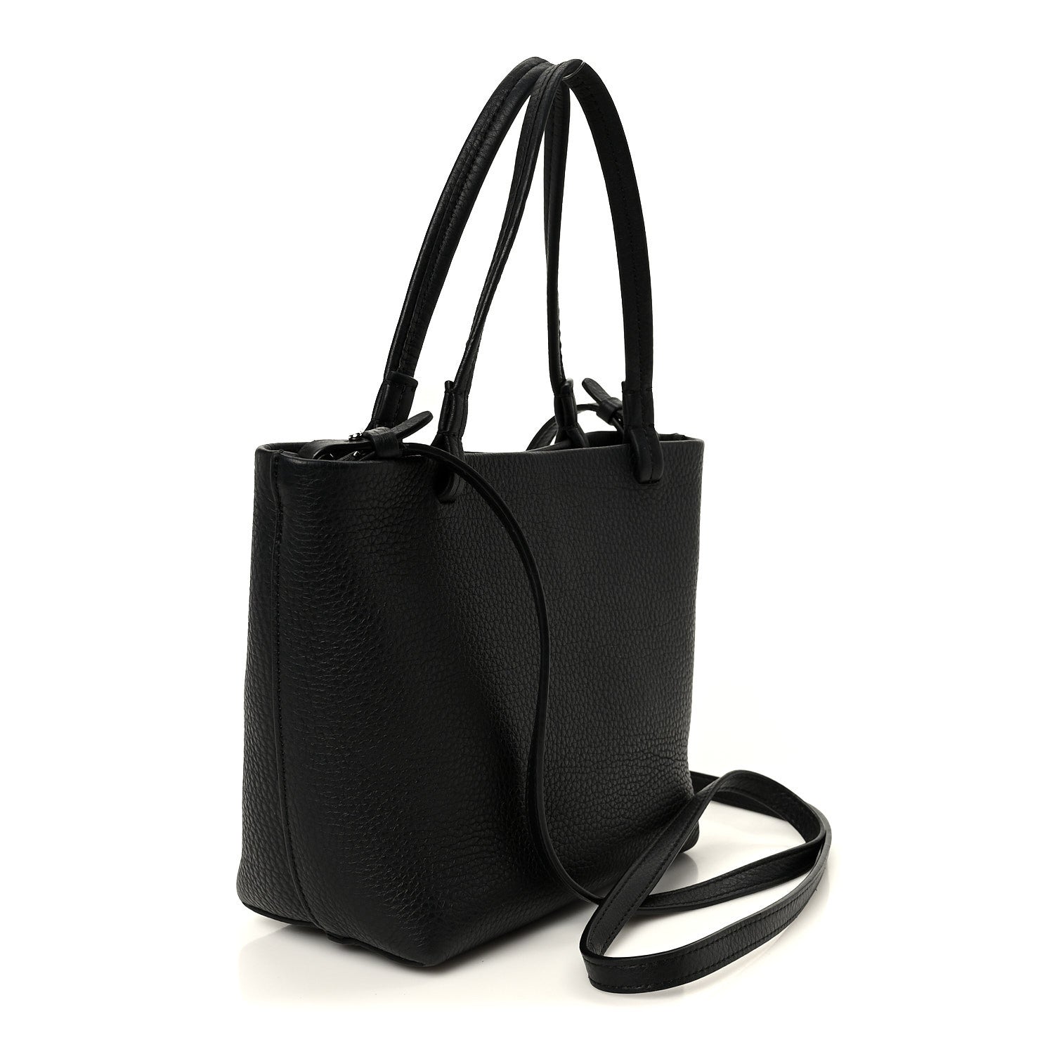 The Row Grained Calfskin Small Park Tote Black 3 of 9