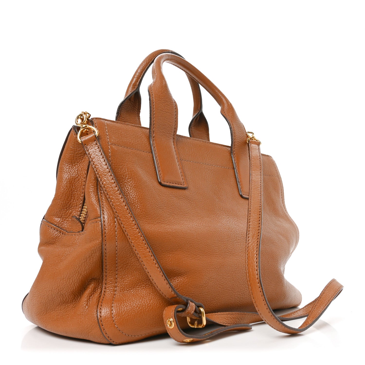 Miu Miu Goatskin Madras Bauletto Cuoio 1926410 – FASHIONPHILE