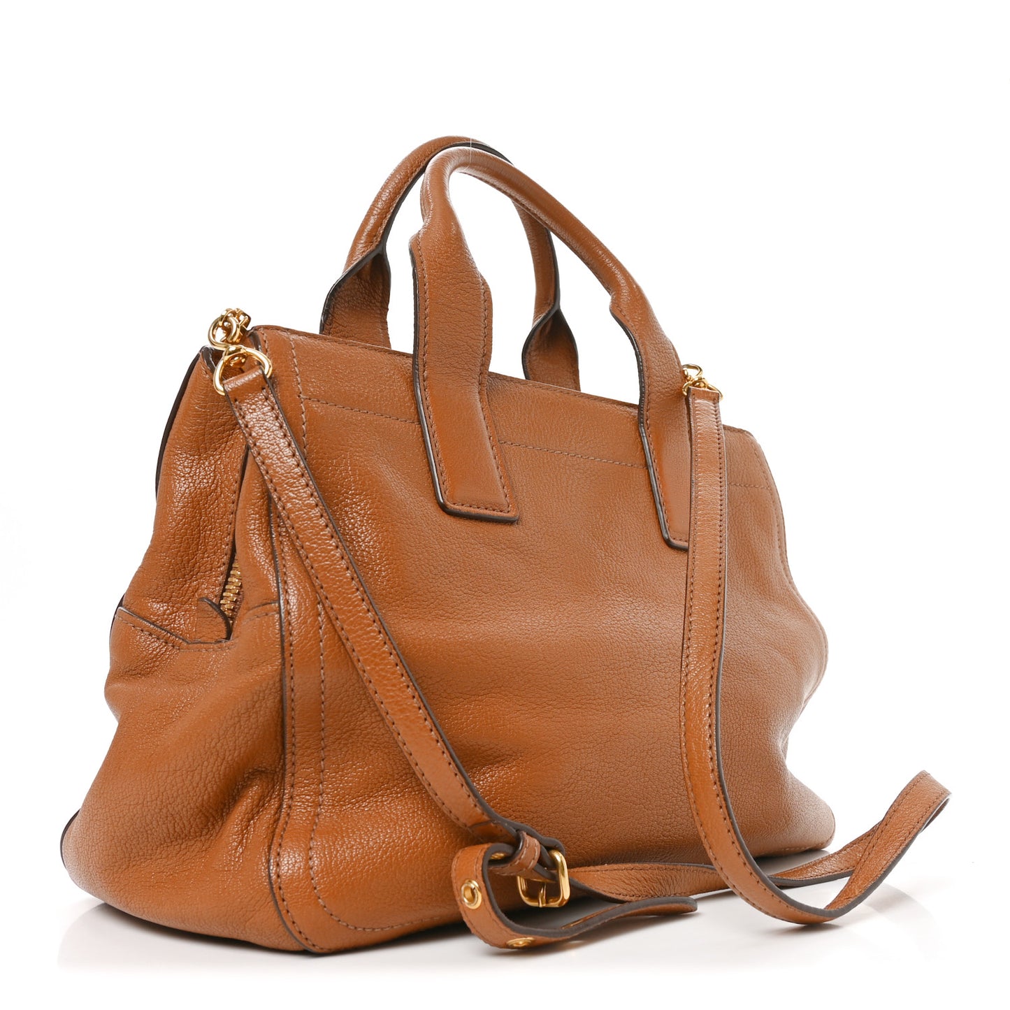 Goatskin Madras Bauletto Cuoio