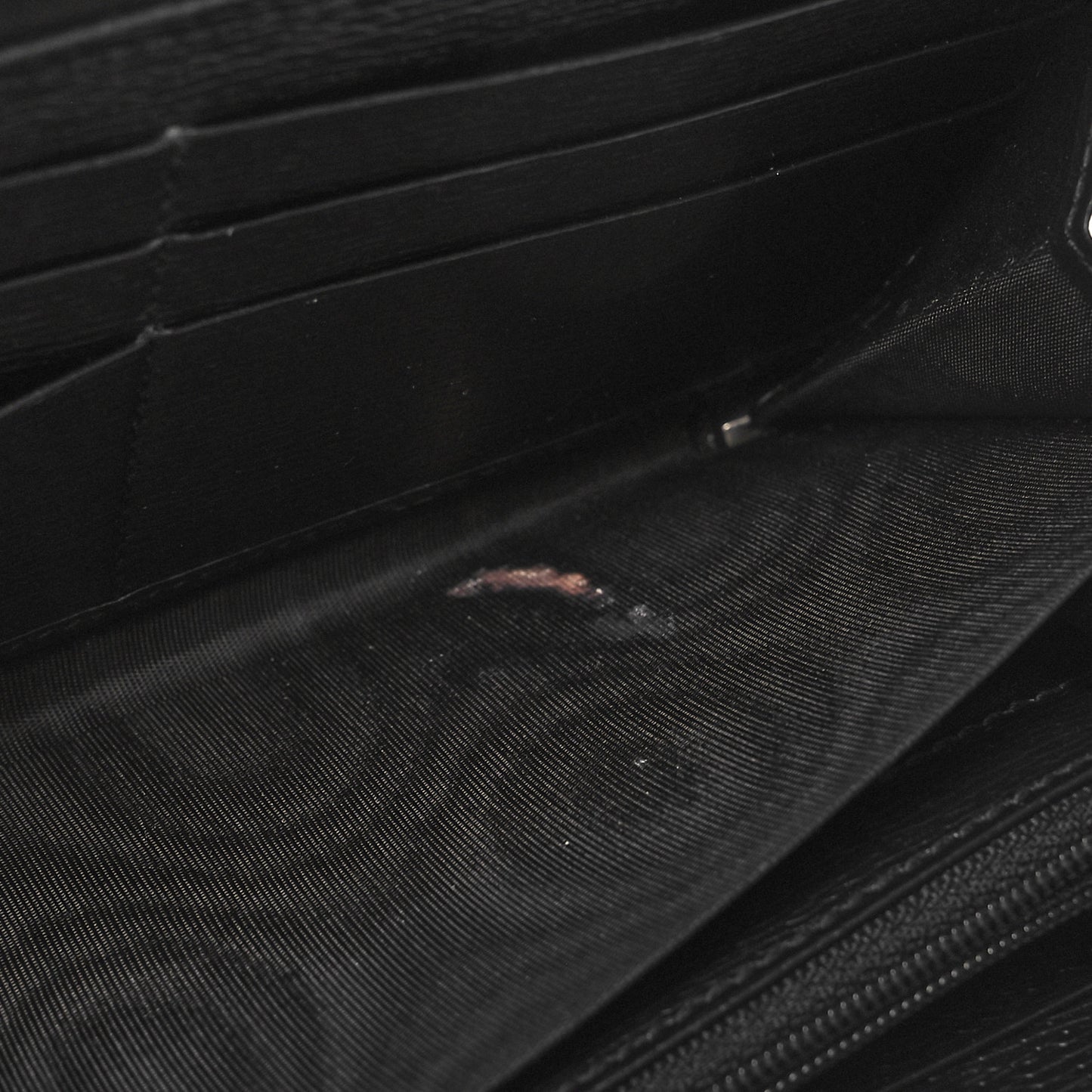 Calfskin GG Zip Around Wallet Black