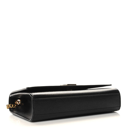 Saint Laurent Grain De Poudre Small Monogram Kate Satchel Black 4 of 9