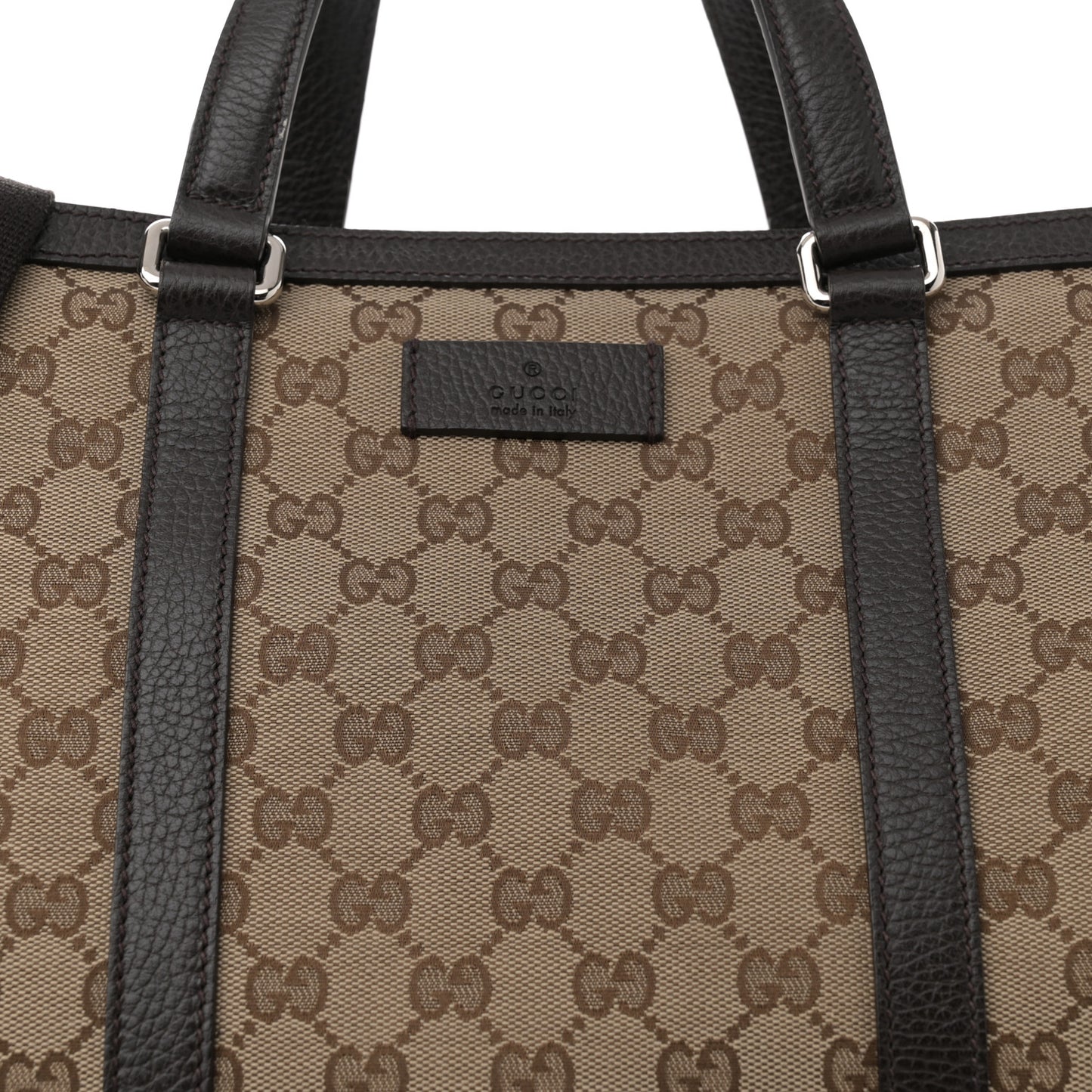 GG Monogram Large Joy Tote Bag Dark Brown