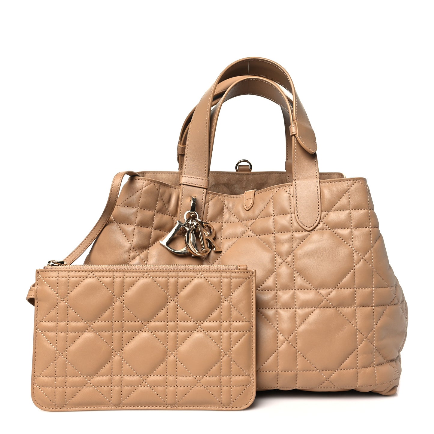 Calfskin Macrocannage Medium Toujours Tan