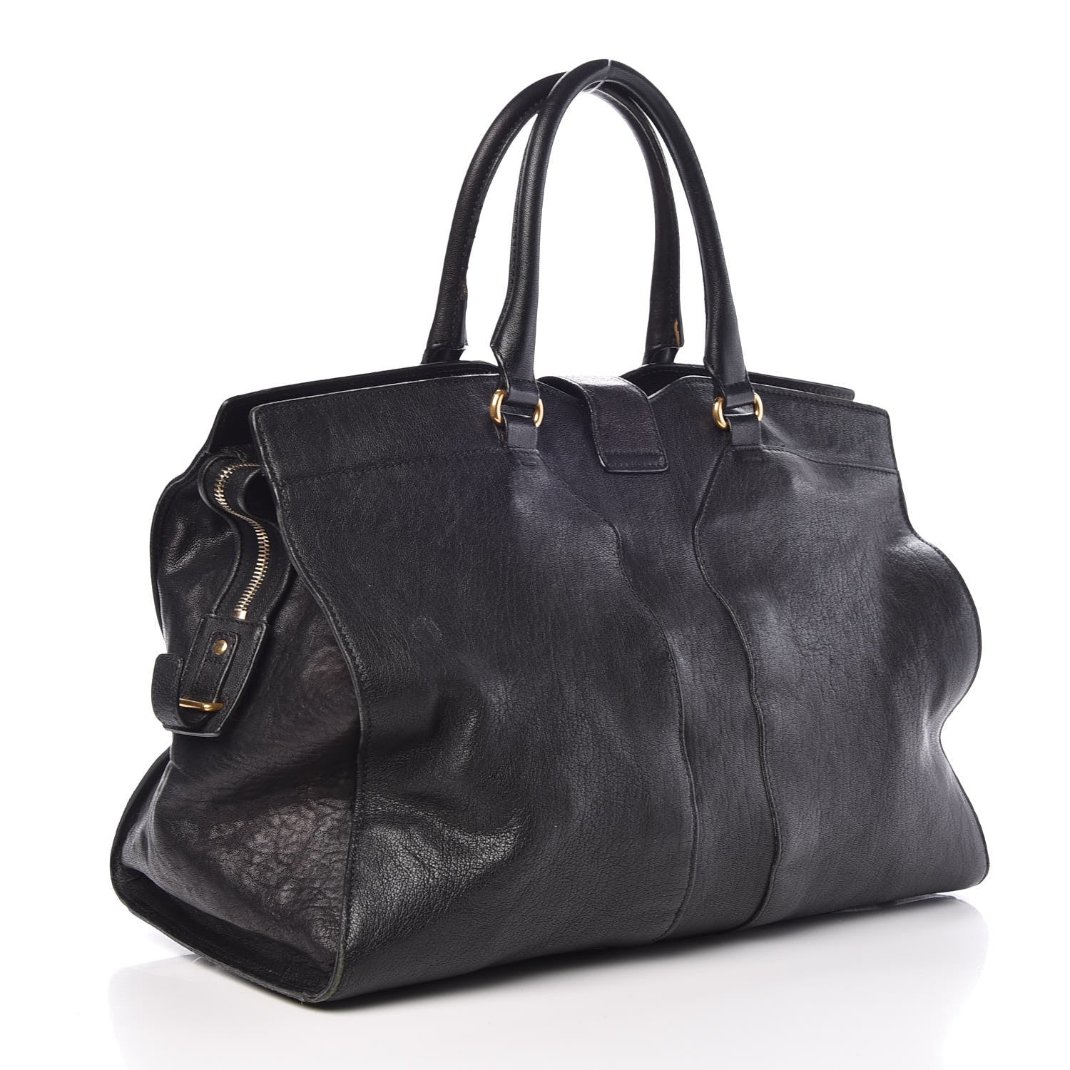 Saint Laurent Sheepskin Large Cabas ChYc Black 3 of 24