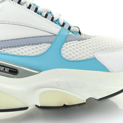 Christian Dior Technical Mesh Calfskin Mens B22 Sneakers 43 White Blue Grey 17 of 20