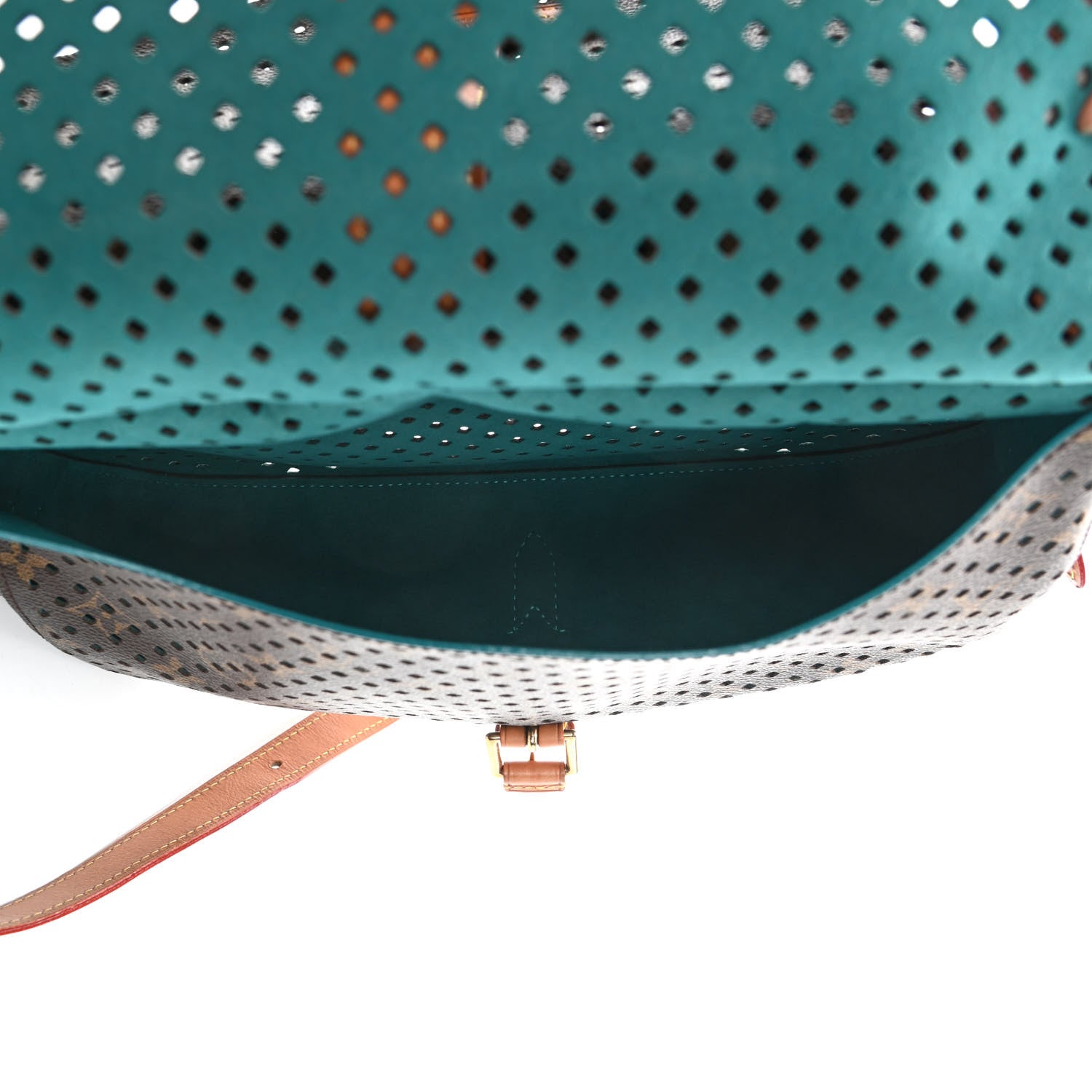 Louis Vuitton Monogram SC Flore Saumur Teal 6 of 12