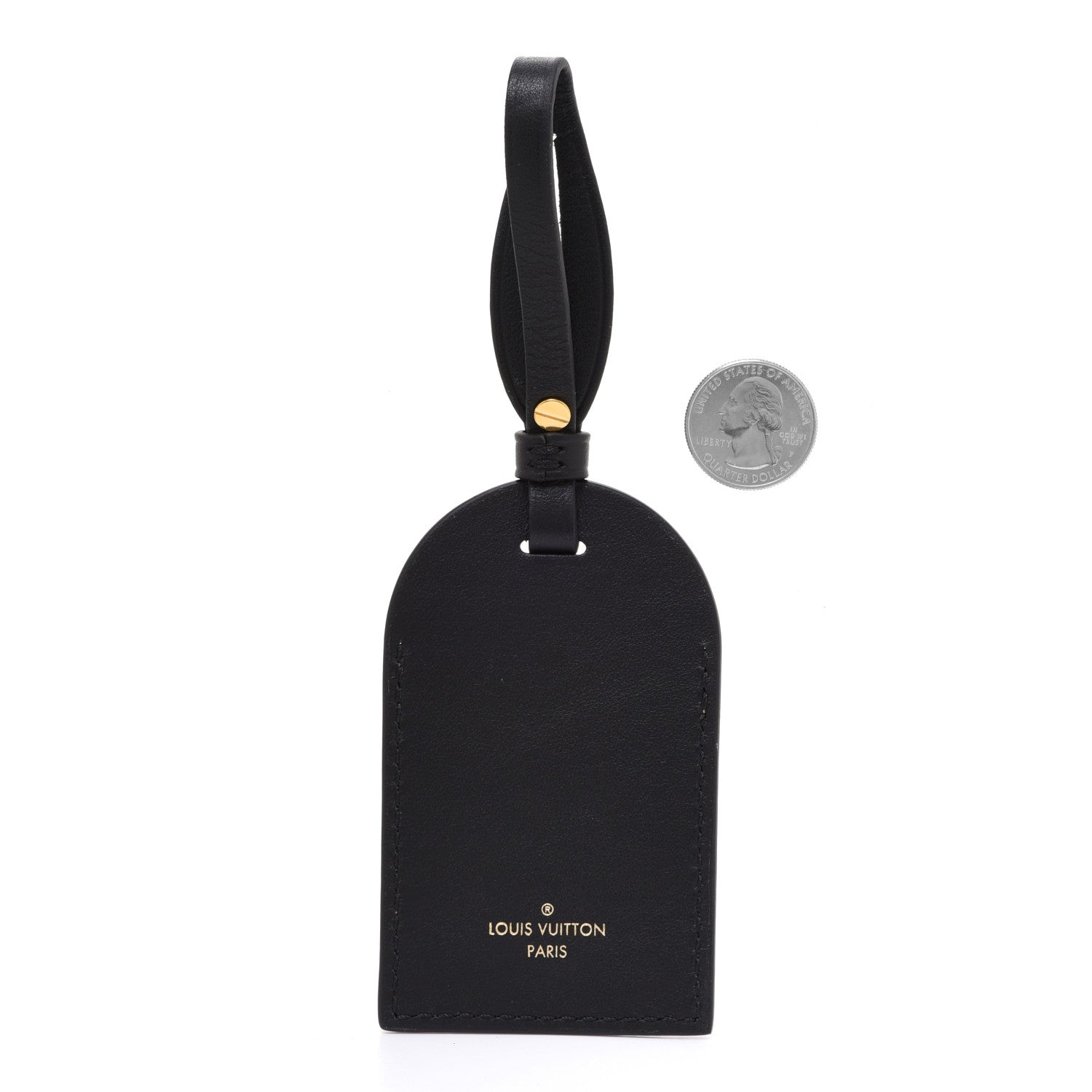 Louis Vuitton Calfskin Leopard Bag Charm Black 2 of 5