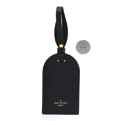 Louis Vuitton Calfskin Leopard Bag Charm Black 2 of 5