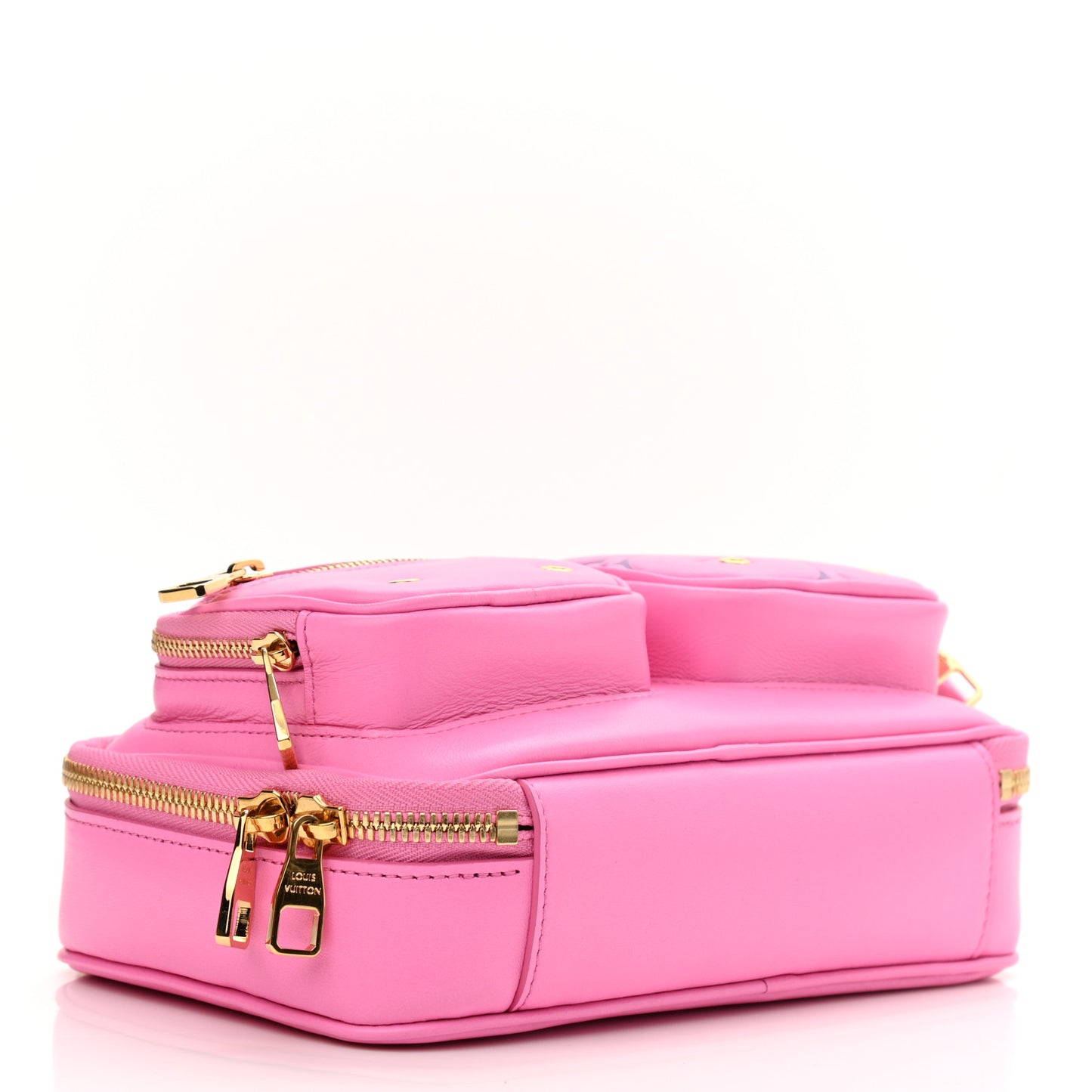 Calfskin Embossed Monogram Vuittamins Utility Crossbody Rose Violet