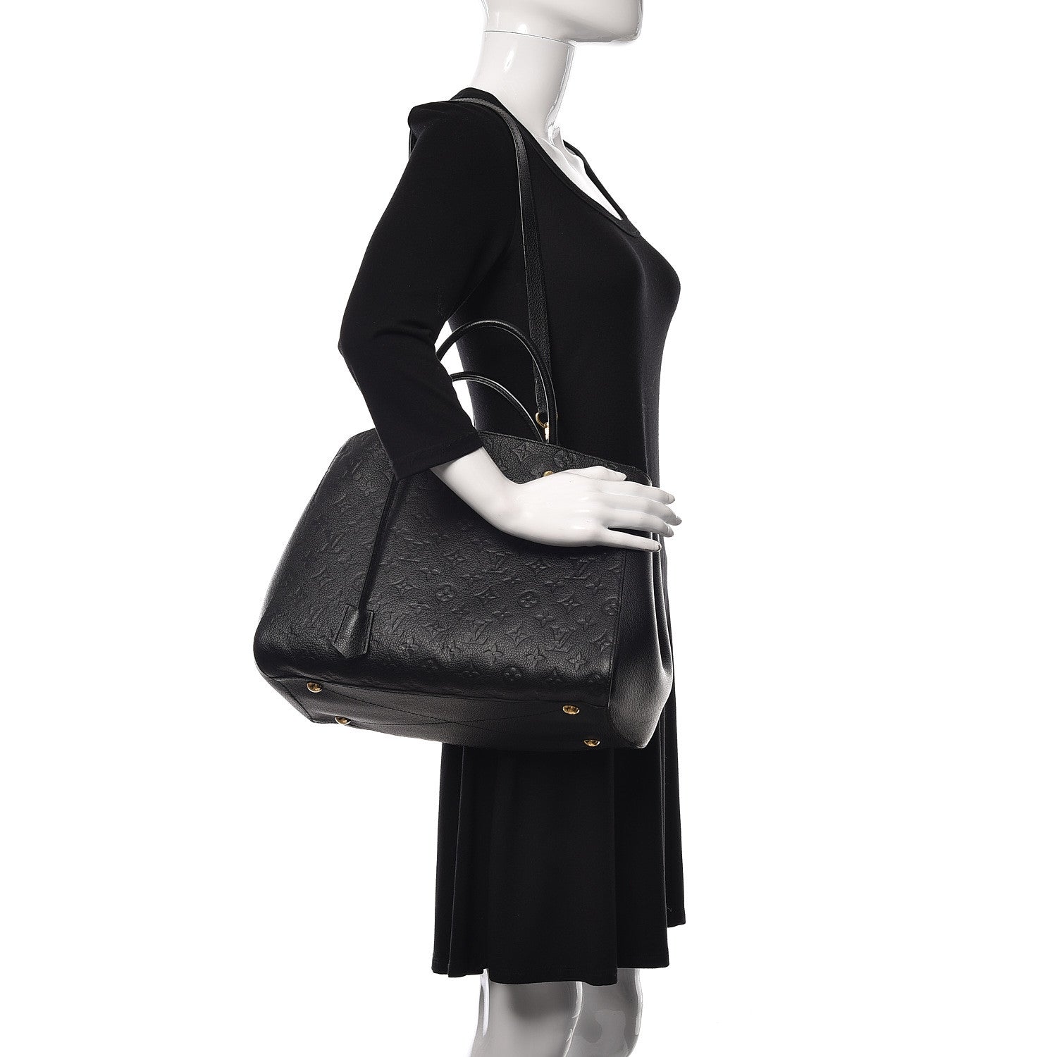 Louis Vuitton Empreinte Montaigne GM Black 2 of 9