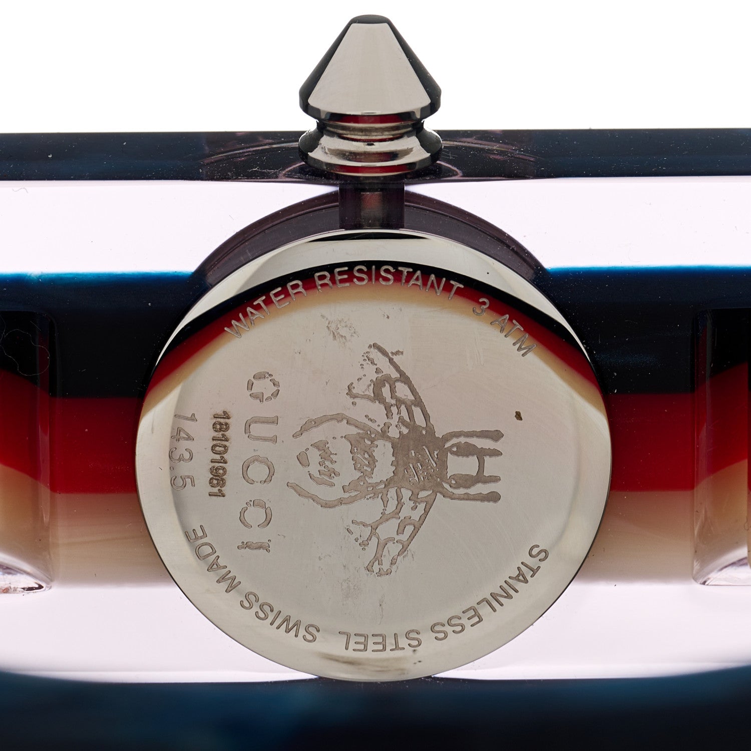 Gucci Stainless Steel Plexiglass Mother of Pearl 24mm Quartz Watch 4 of 5