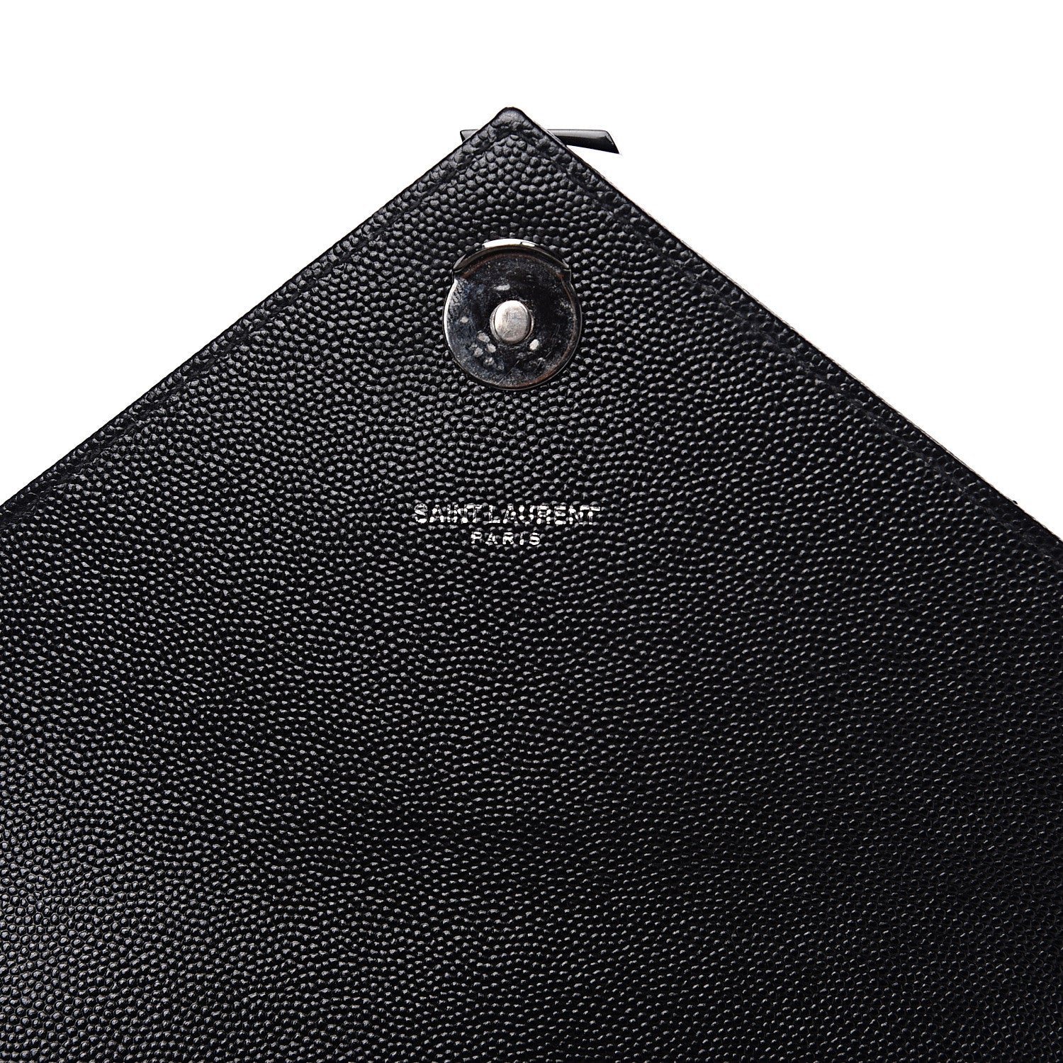 Saint Laurent Grain De Poudre Textured Mixed Matelasse Triquilt Medium Monogram Satchel Black 5 of 9