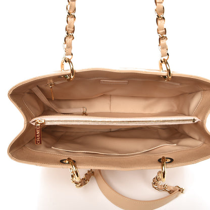Chanel Caviar Quilted Grand Shopping Tote GST Beige Clair 6 of 13