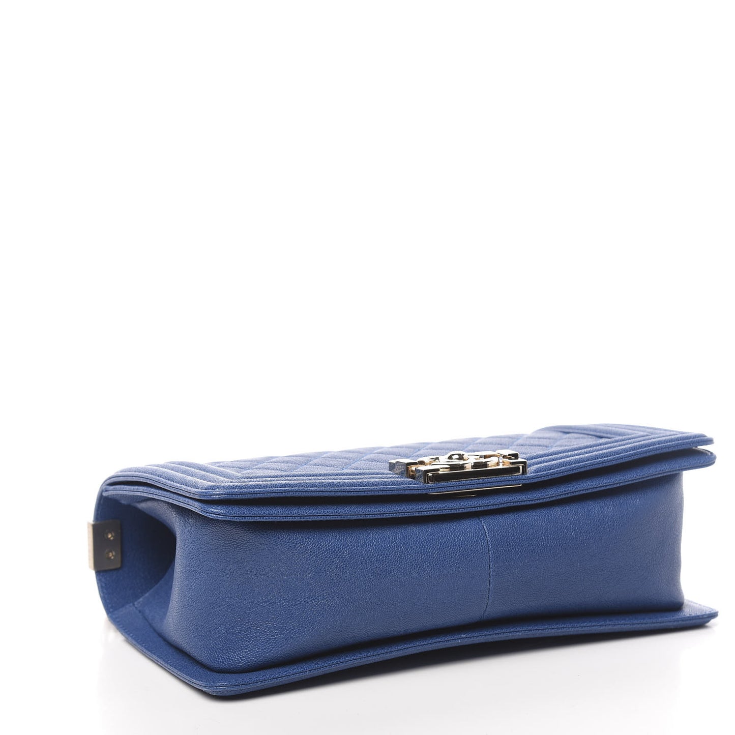 Caviar Quilted Medium Boy Flap Blue
