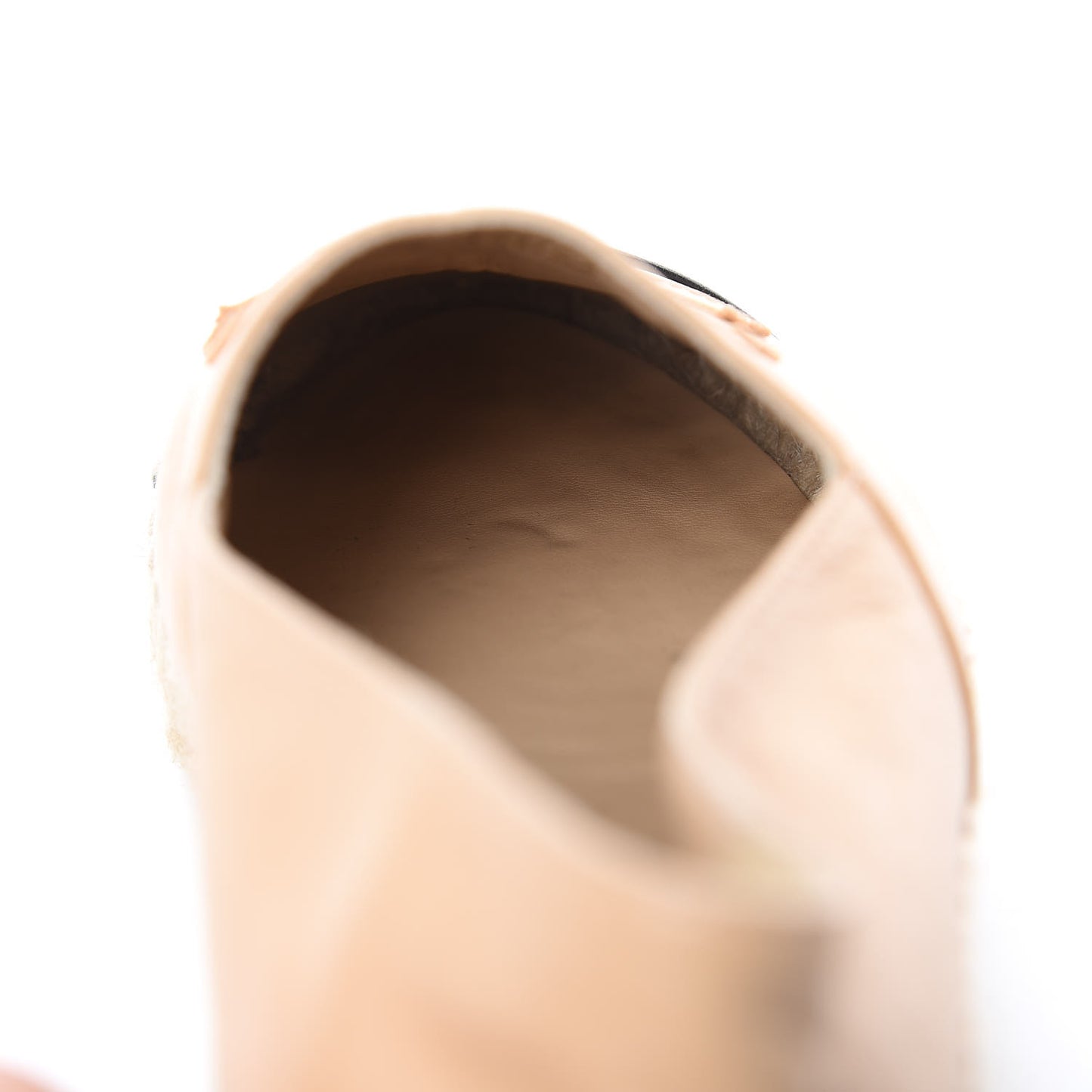 Lambskin CC Espadrilles 35 Beige Black