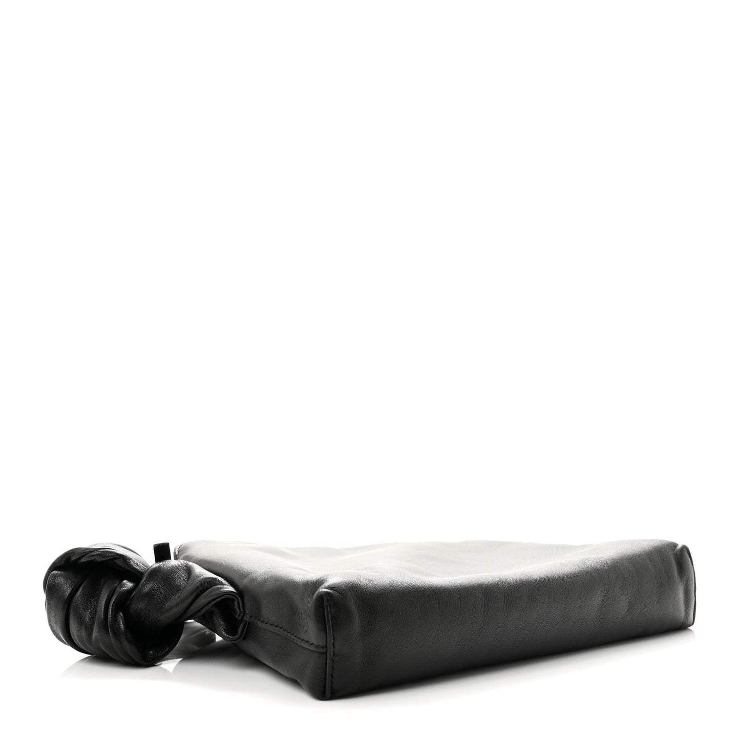 Calfskin Pouch Wristlet Black