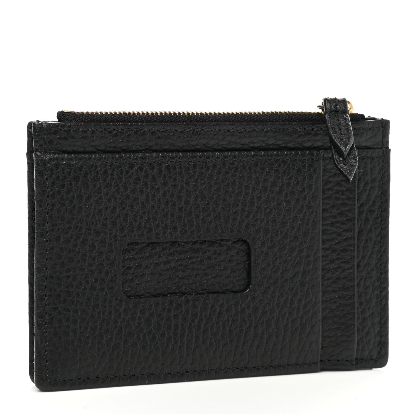 Dollar Calfskin GG Marmont Coin Case Card Holder Black