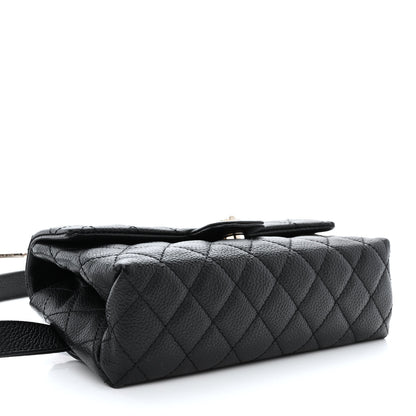 Chanel Grained Calfskin Quilted 2.55 Reissue Flap Belt Bag Clutch Black 4 of 14