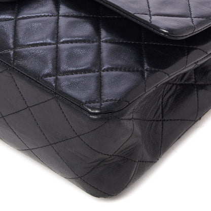 Chanel Lambskin Quilted Medium Double Flap Black 5 of 10