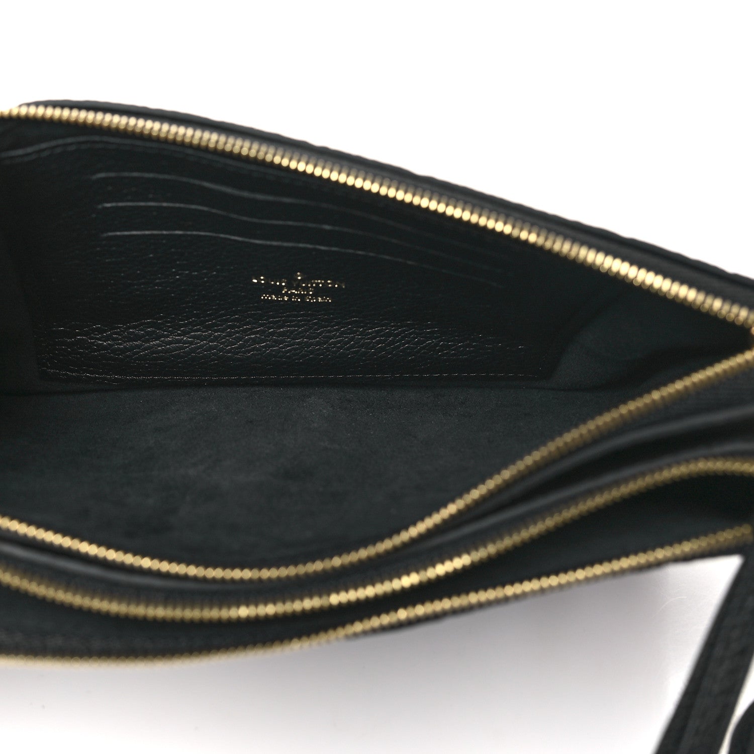 Louis Vuitton Empreinte Double Zip Pochette Black 5 of 10