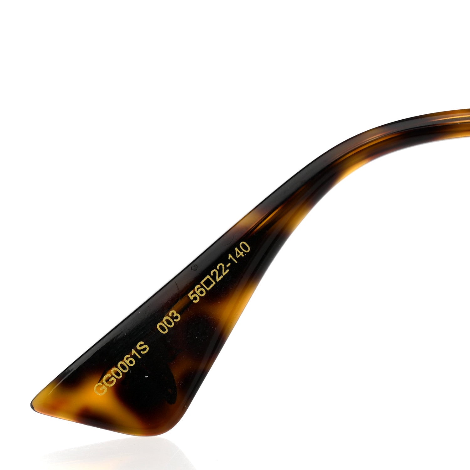 Gucci Metal Round Frame Sunglasses GG0061S Green Red 5 of 8