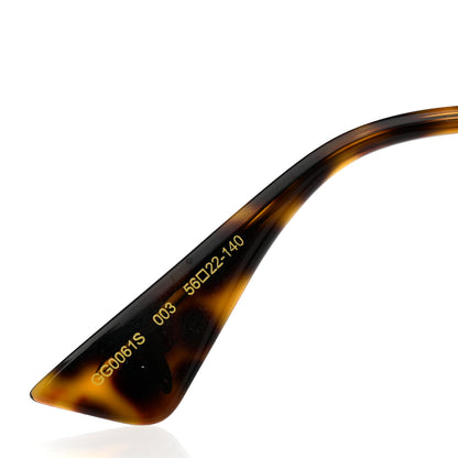 Gucci Metal Round Frame Sunglasses GG0061S Green Red 5 of 8