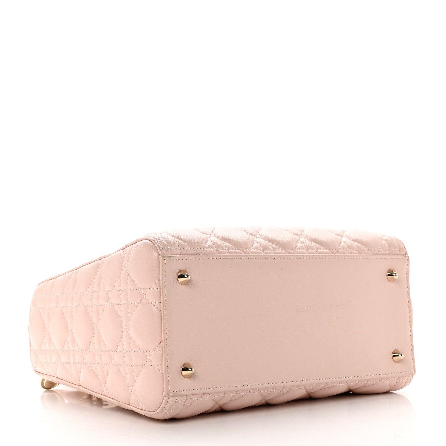 Christian Dior Lambskin Cannage Medium Lady Dior Light Pink 4 of 13