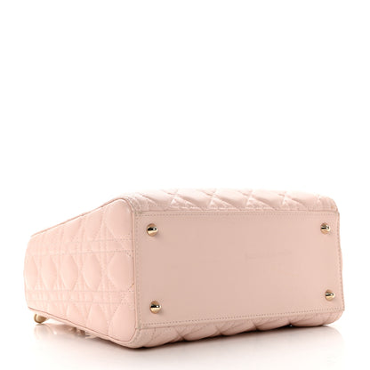 Christian Dior Lambskin Cannage Medium Lady Dior Light Pink 4 of 13