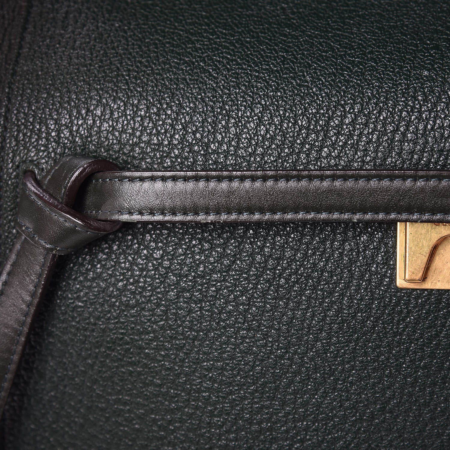 Celine Goatskin Smooth Calfskin Mini Belt Bag Dark Green 14 of 18