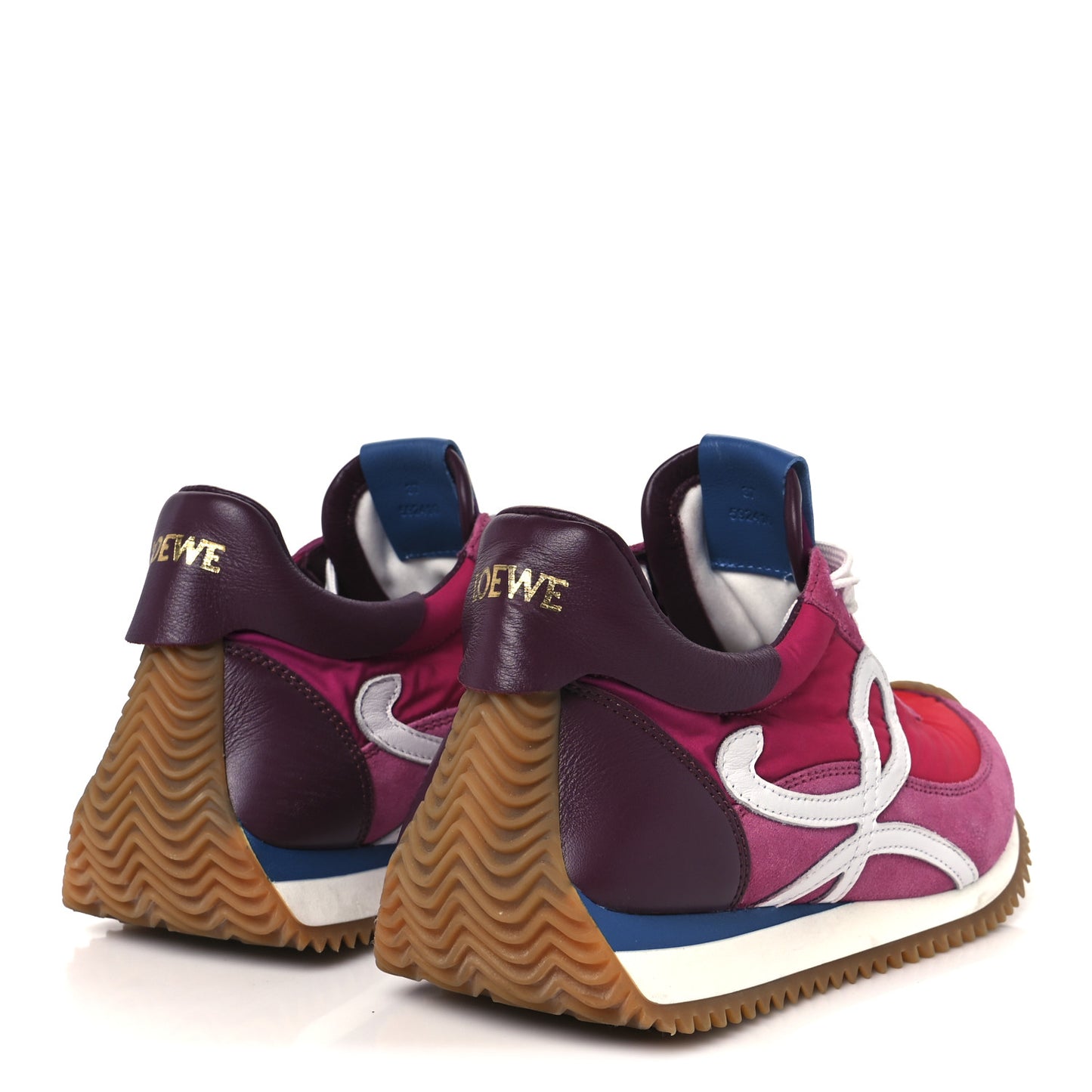 Nylon Suede Flow Runners 2.0 Sneakers 37 Gradient Pink White