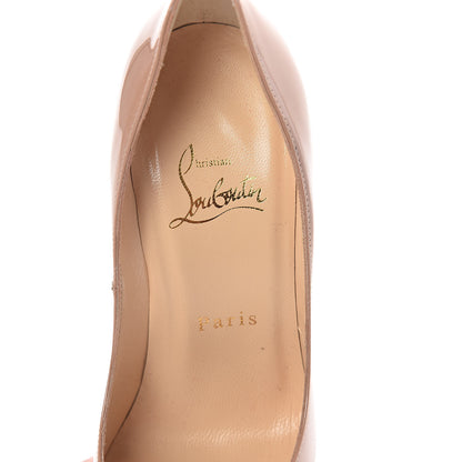 Christian Louboutin Patent Lady Peep 150 Pumps 36.5 Nude 5 of 7