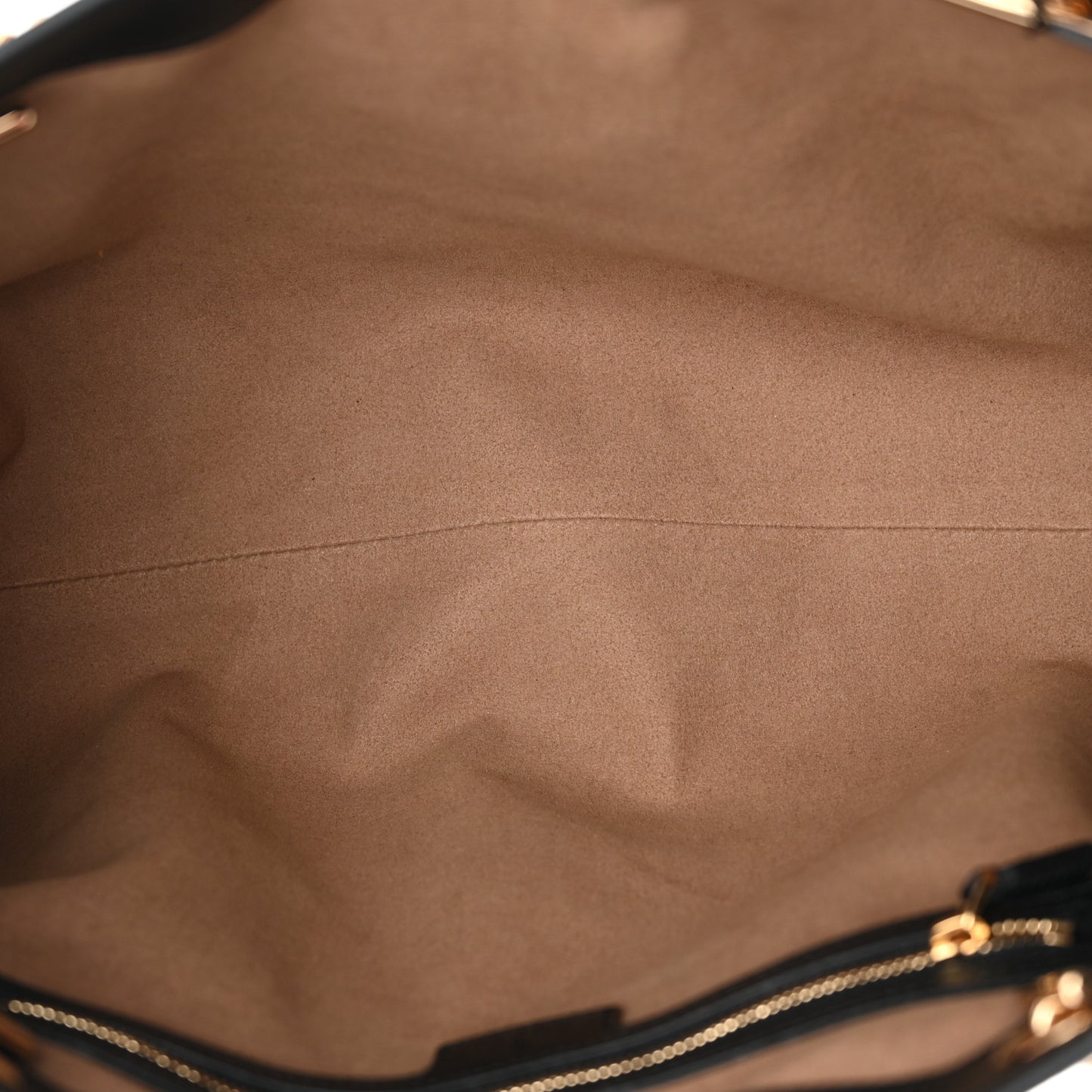 GG Supreme Monogram Medium Padlock Tote Black