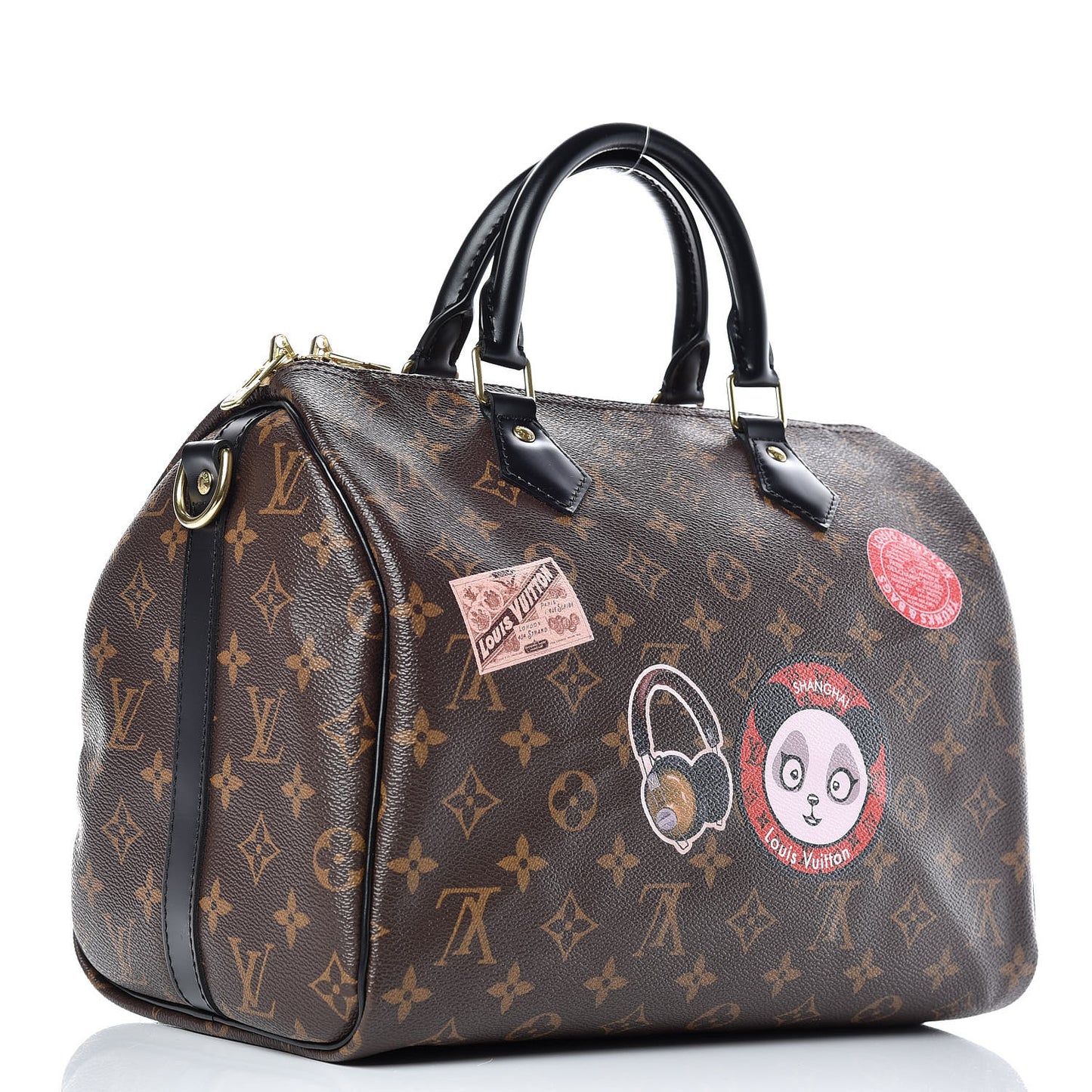 Monogram My World Tour Speedy Bandouliere 30 Black