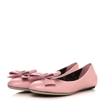 Louis Vuitton Lambskin Popi Ballerina Flats 41 Light Pink 3 of 8