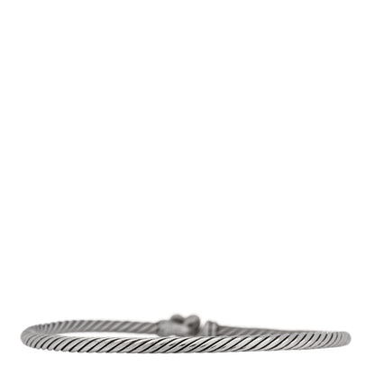David Yurman Sterling Silver 18K Yellow Gold 3mm Cable Collectibles Heart Bracelet 2 of 4