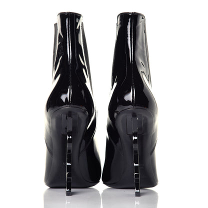Saint Laurent Patent Opyum Ankle Boot 37.5 Black 5 of 10