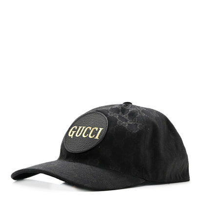 Gucci Monogram Textured Dollar Calfskin Zeno Baseball Hat M Black 1 of 11