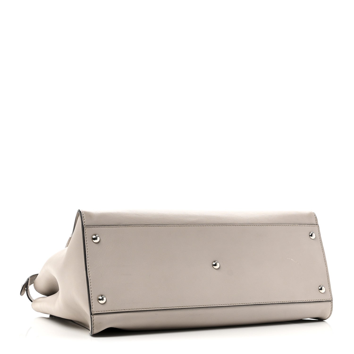 Fendi Vitello Seta Plexiglass Granite Large Peekaboo Iconic Satchel Polvere 3 of 10