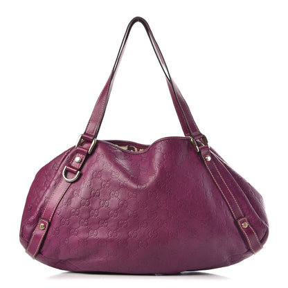 Gucci Guccissima Medium Abbey Shoulder Bag Purple 1 of 9