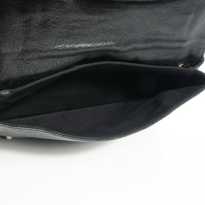 Balenciaga Agneau Giant 12 Rose Gold Hardware Envelope Clutch Black 11 of 13