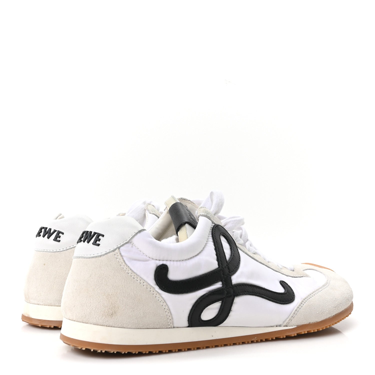 Loewe Nylon Suede Ballet Runners 2.0 Sneakers 40 White Black 5 of 9